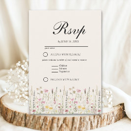 Romantic Boho Wedding with Wildflowers OSA Kort