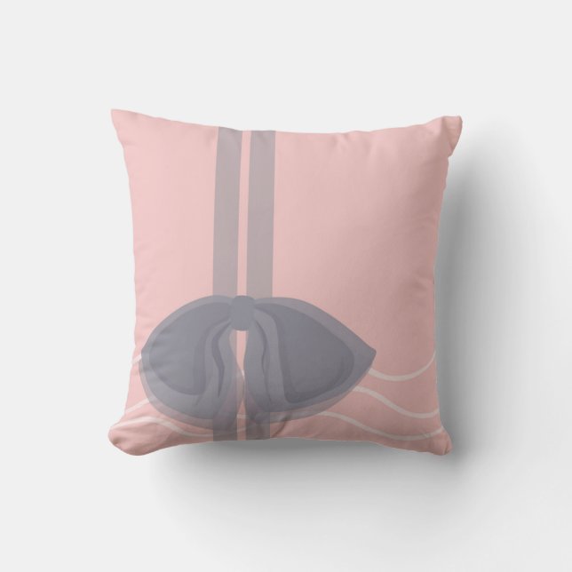 Romantic Bow Pillow Kudde (Framsida)