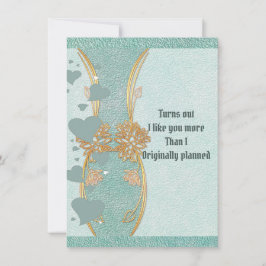 Romantic Boykompis Teal Blue Blommigt Vas Valentin