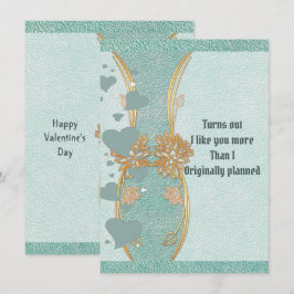 Romantic Boykompis Teal Blue Blommigt Vas Valentin