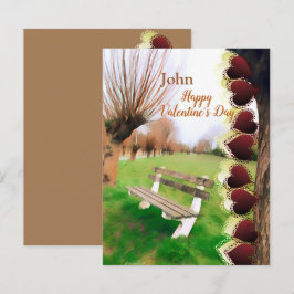 Romantic Boykompis Valentiness Heart Garden Bench