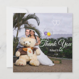 Romantic Bride & Groom Tack Bröllop