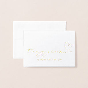 Romantic Bride till Groom Gift till min Groom Bröl Folierat Kort