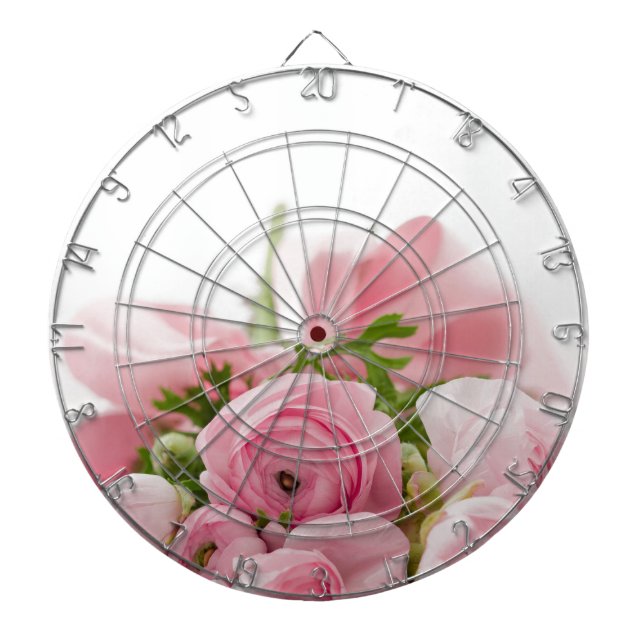 Romantic Bröllop Kärlek Soft Rosa Flower Bouquet Piltavla (Framsidan)