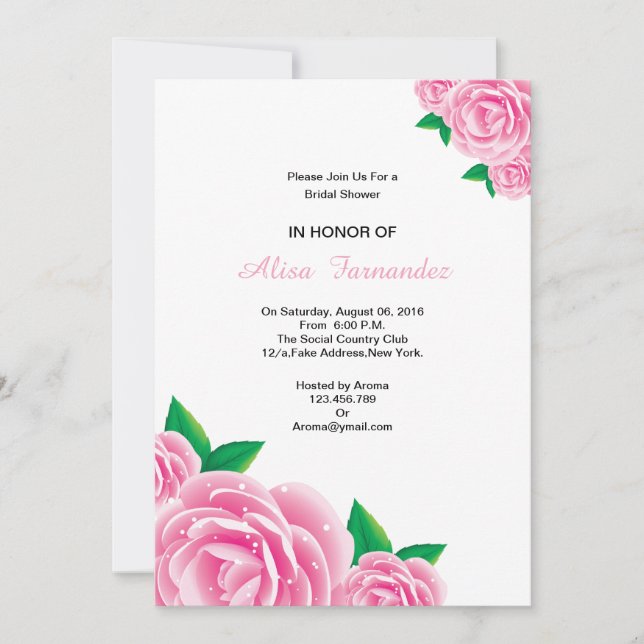 Romantic Bröllop Möhippa Card Inbjudningar (Framsida)