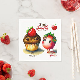 Romantic Bröllop Pappersservett