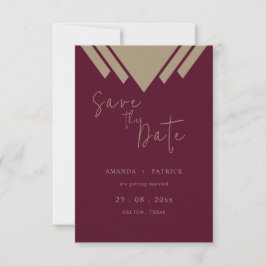 Romantic Burgundy Calligraphy Monogram Spara Datumet