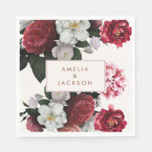 Romantic Burgundy red och koppar Bröllop