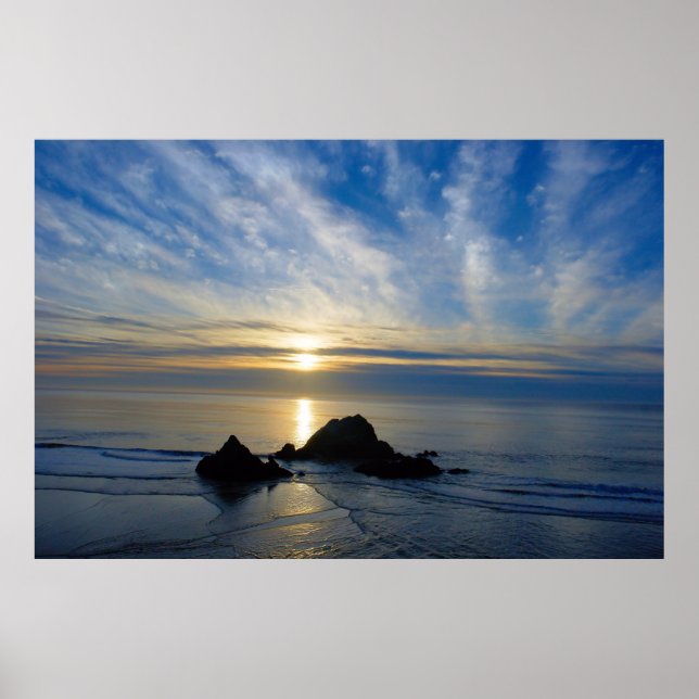 Romantic California Sunset Poster (Framsidan)