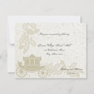 Romantic Carriage Bröllop Inbjudningar