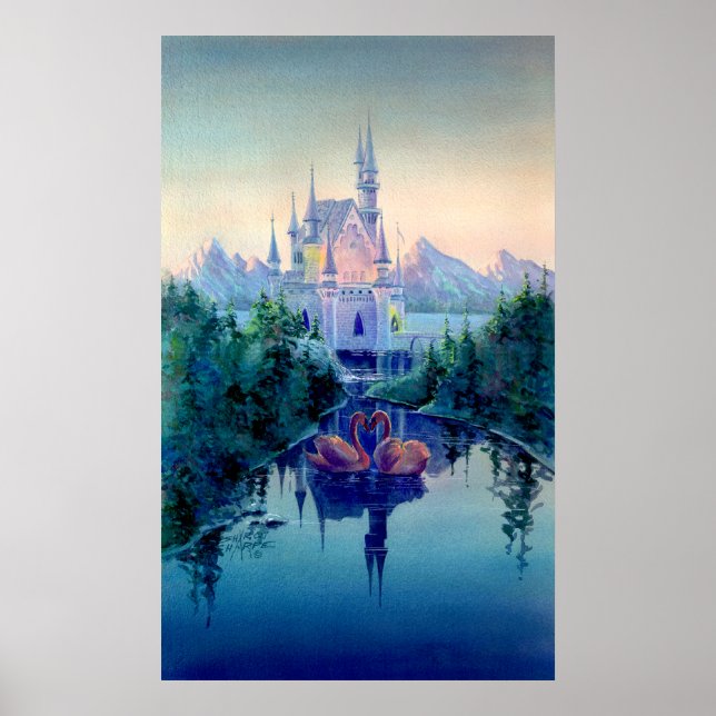 ROMANTIC CASTLE by SHARON SHARPE Poster (Framsidan)