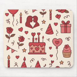 Romantic Celebration Doodle Pattern Musmatta