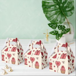 Romantic Celebration Doodle Pattern Presentaskar