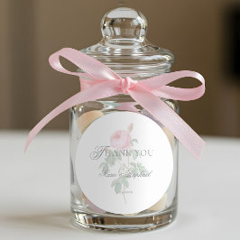 Romantic Chic French Rose Botanical Wedding Runt Klistermärke