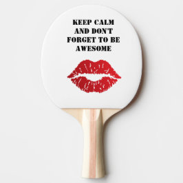 Romantic chic luxe red lips pingisracket