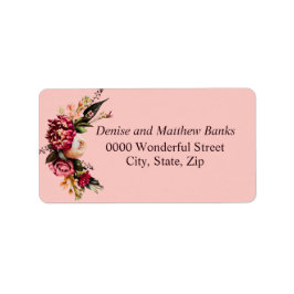 Romantic Chrysanthemum på Gossamers Rosa Adressetikett