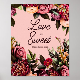 Romantic Chrysanthemum på Gossamers Rosa Poster