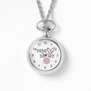 Romantic Compass Kärlek Quote Gift Armbandsur