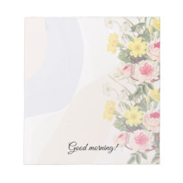 Romantic cottage flowers wallpaper anteckningsblock