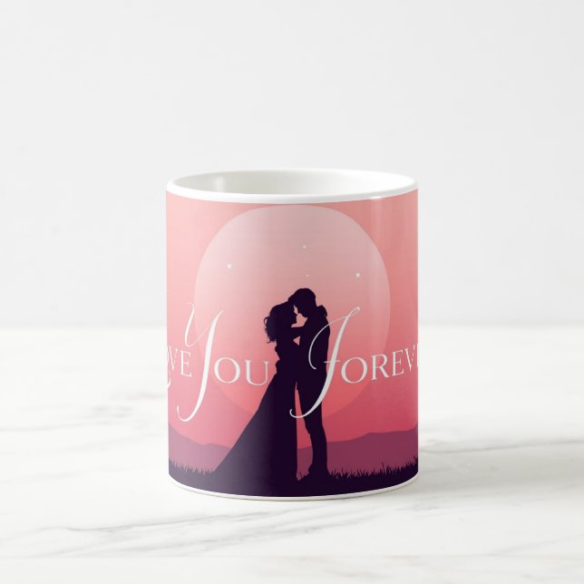 Romantic Couple Mug | “Love You Forever” Kaffemugg (Center)