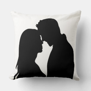 ROMANTIC COUPLE SILHOUETTE KUDDE
