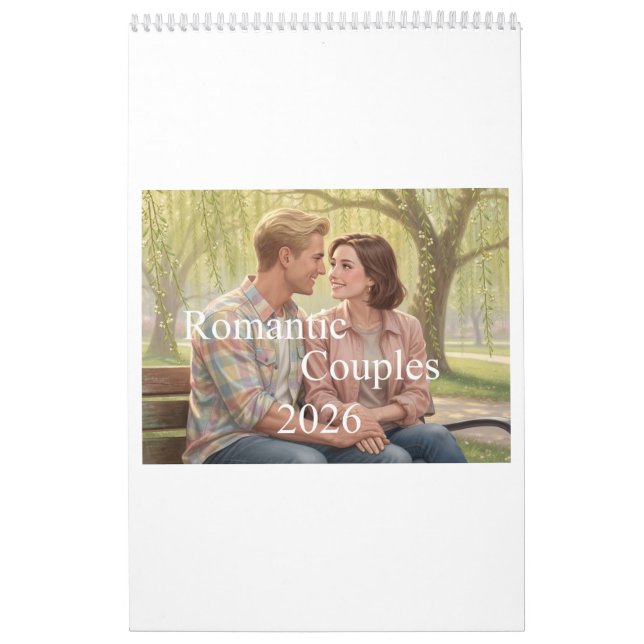 Romantic Couples Calendar 2026 01B Kalender (Omslag)