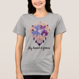 Romantic Crystal Animals Custom Couple T Shirt