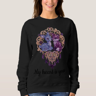 Romantic Crystal Animals Custom Couple T Shirt