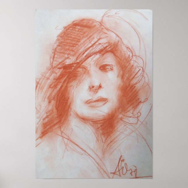 ROMANTIC DAM/ Sepia Brown Poster (Framsidan)