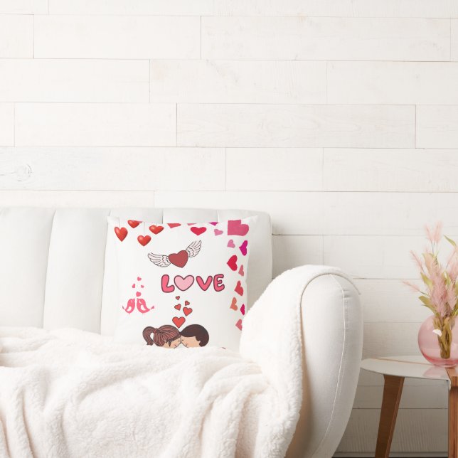 Romantic Decorative Cushion Kudde (Soffa)