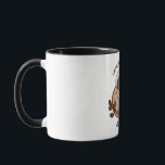 Romantic Dog Illustration Two-Tone Coffee Mug Mugg<br><div class="desc">Celebrate love and companionship with this charming coffee mug featuring an adorable puppy holding a beautiful red rose. This high-quality ceramic mug is perfect for animal lovers and romantics alike. Whether it's for your morning coffee or a cozy evening tea, this sweet illustration brings a smile to every sip. It...</div>