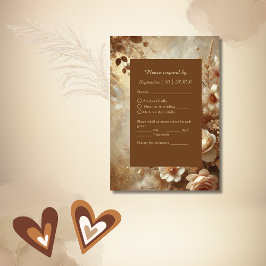 Romantic Dreamy Blommigt Bröllop OSA Kort