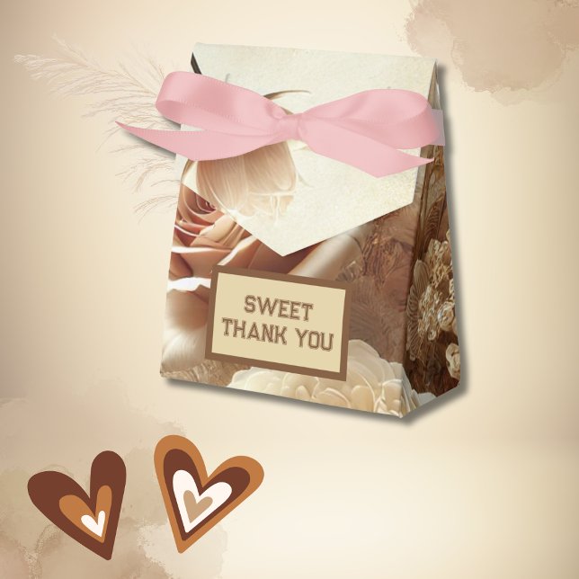 Romantic Dreamy Blommigt Bröllop tack Presentaskar (Skapare uppladdad)