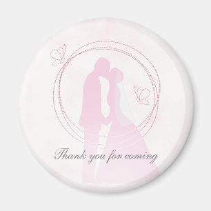Romantic Dreamy Rosa Bröllop par Magnet