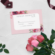 Romantic Dusty Ro Peony Modern Ram OSA kort