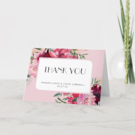 Romantic Dusty Ro Peony Modern Ram Tack Kort