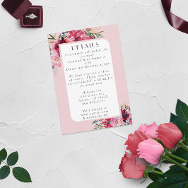 Romantic Dusty Ro Peony Modern Ram Tilläggskort