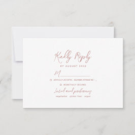 Romantic Dusty Rose Wedding OSA Kort