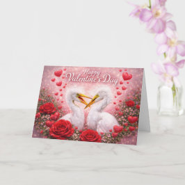 Romantic Egrets Valentine’s Day – Love & Nature Kort