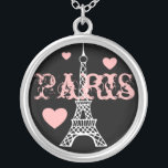 Romantic Eiffel Torn Necklace Gift Silverpläterat Halsband<br><div class="desc">Designen kommer från originalteckningen.</div>
