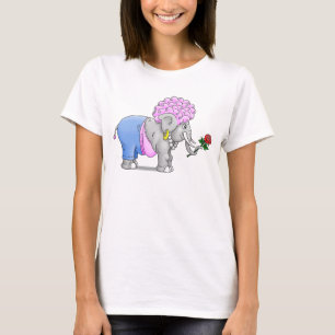 Romantic Elephants Valentines day T Shirt