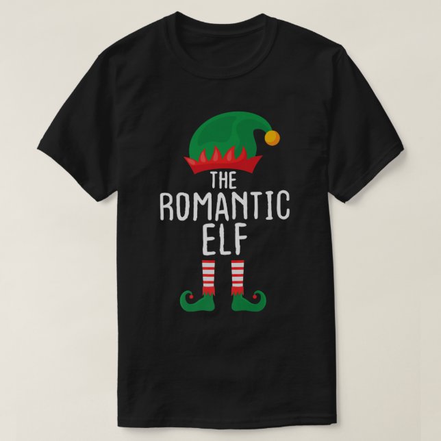 Romantic Elf Funny Syskon Matching Family Group C T Shirt (Design framsida)