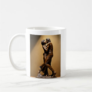 Romantic Embrace Mugg: Unik Kissing Kaffemugg