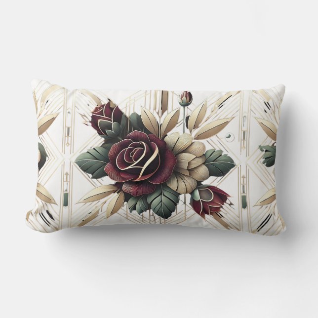 Romantic English Ro Garden Pillow Lumbarkudde (Framsida)
