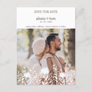 Romantic Engple med Wildblommor Design Vykort