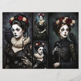 Romantic Ephemera Sheet  Kort