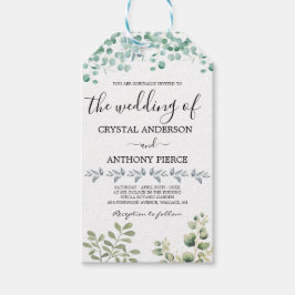 Romantic Eucalyptus Thmet Garden Presentetikett