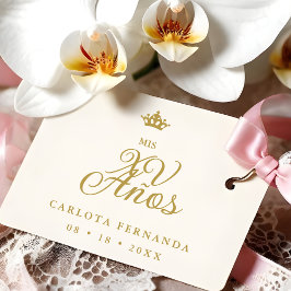 Romantic Exquisite Mis XV Spanish Calligraphy Stämpel