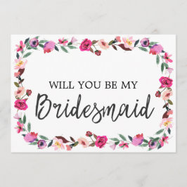 Romantic Fairytale blir du min bridesmaid Inbjudningar