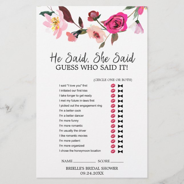 Romantic Fairytale Wandee "Han sa att hon sa "spel (Framsida)